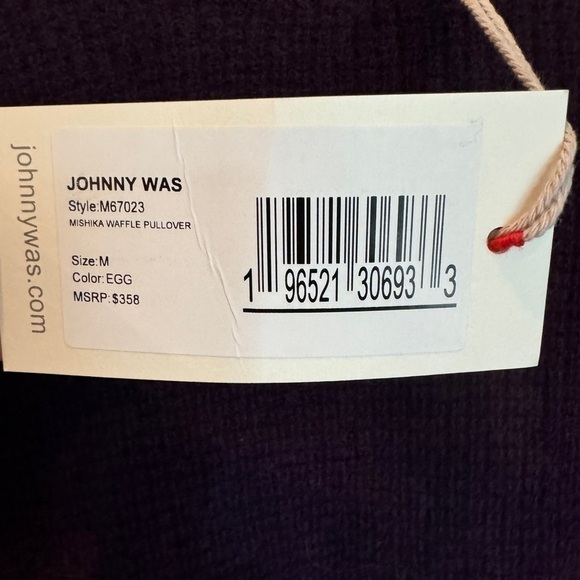 NWT Johnny Was Mishika Waffle Pullover Med Wool/Cashmere Purple Sweater - Picture 7 of 8